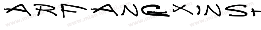 ARFangXinShuH7B5 BD T字体转换